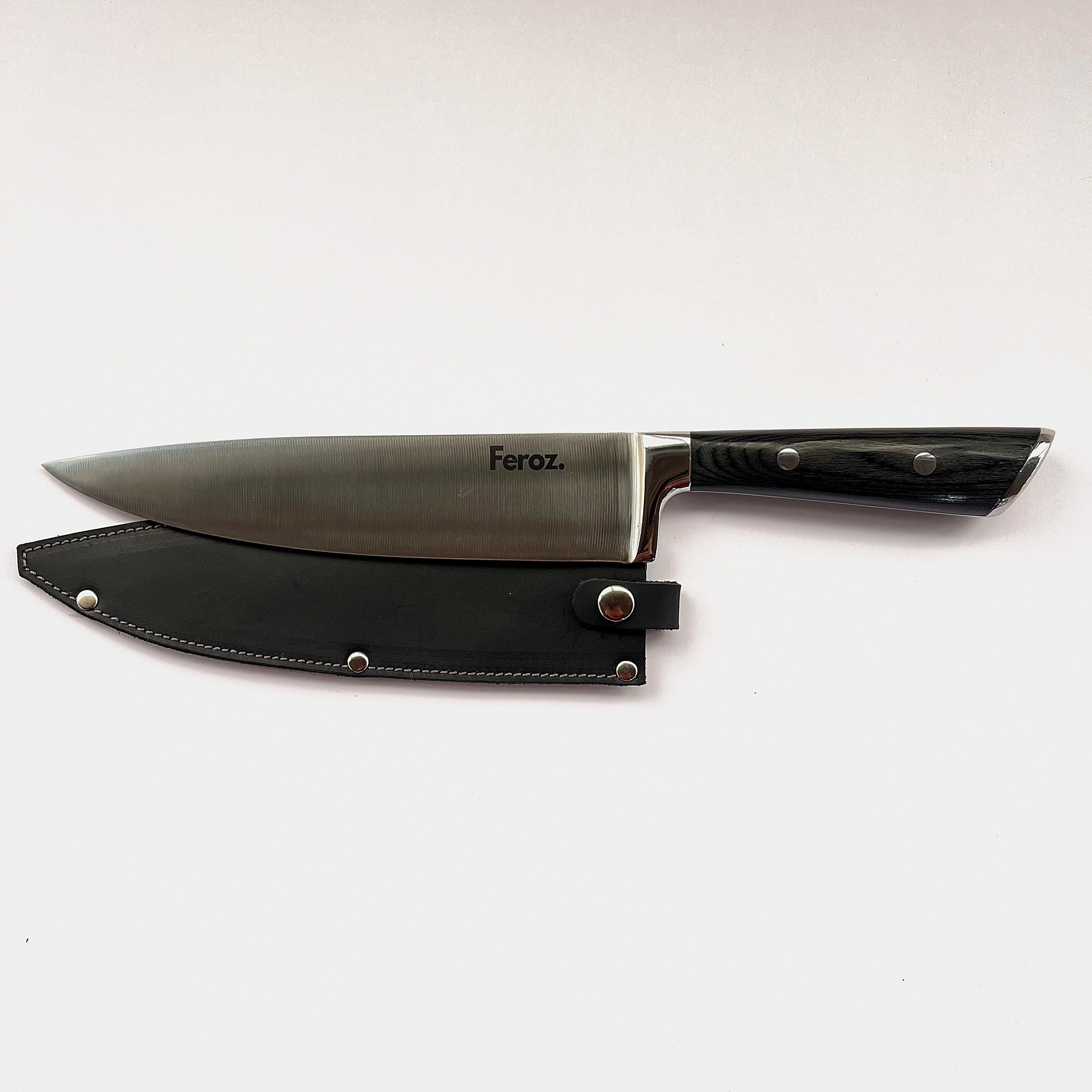 Cuchillo Parrillero 8 Feroz con Funda Negra